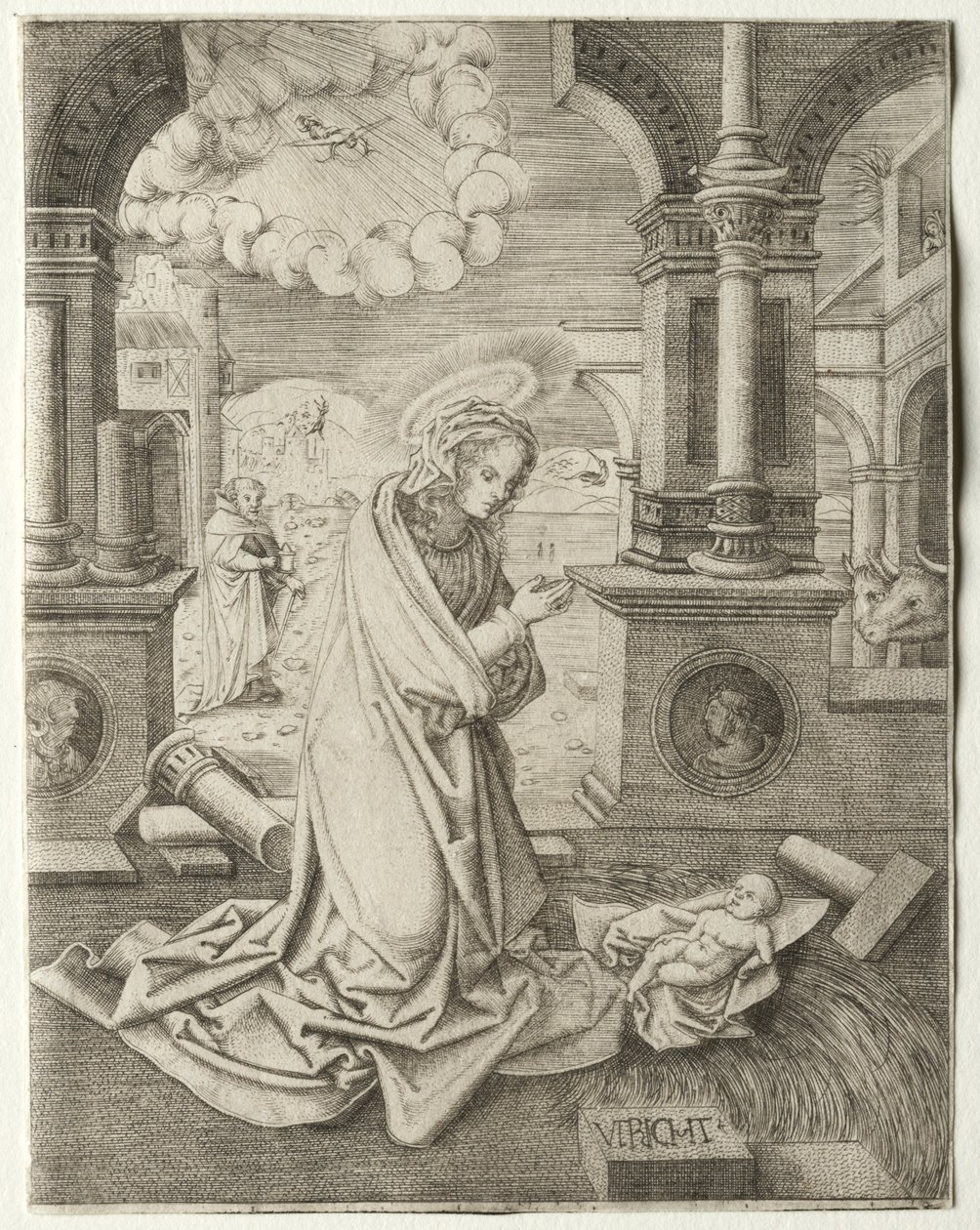 A Natividade, 1520s. de Allaert Claesz