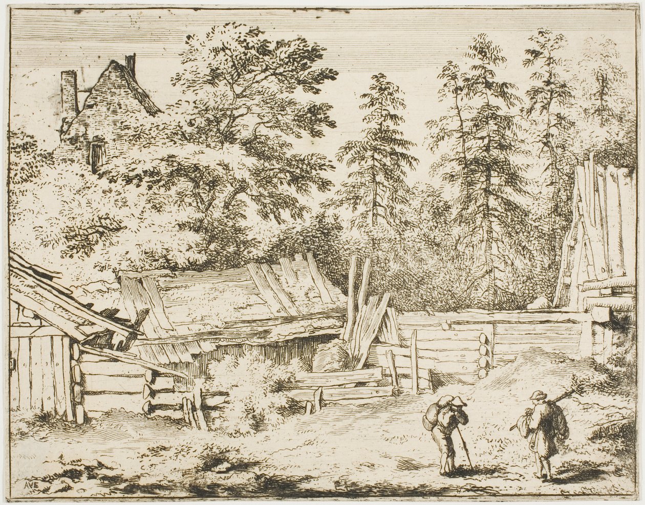 Galpões de fazenda de Allaert van Everdingen