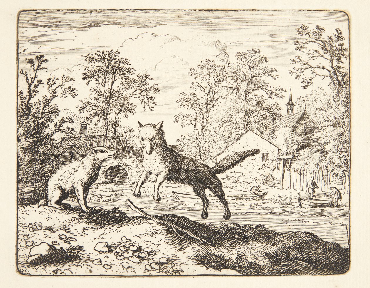 Renard multado por delitos de Allaert van Everdingen