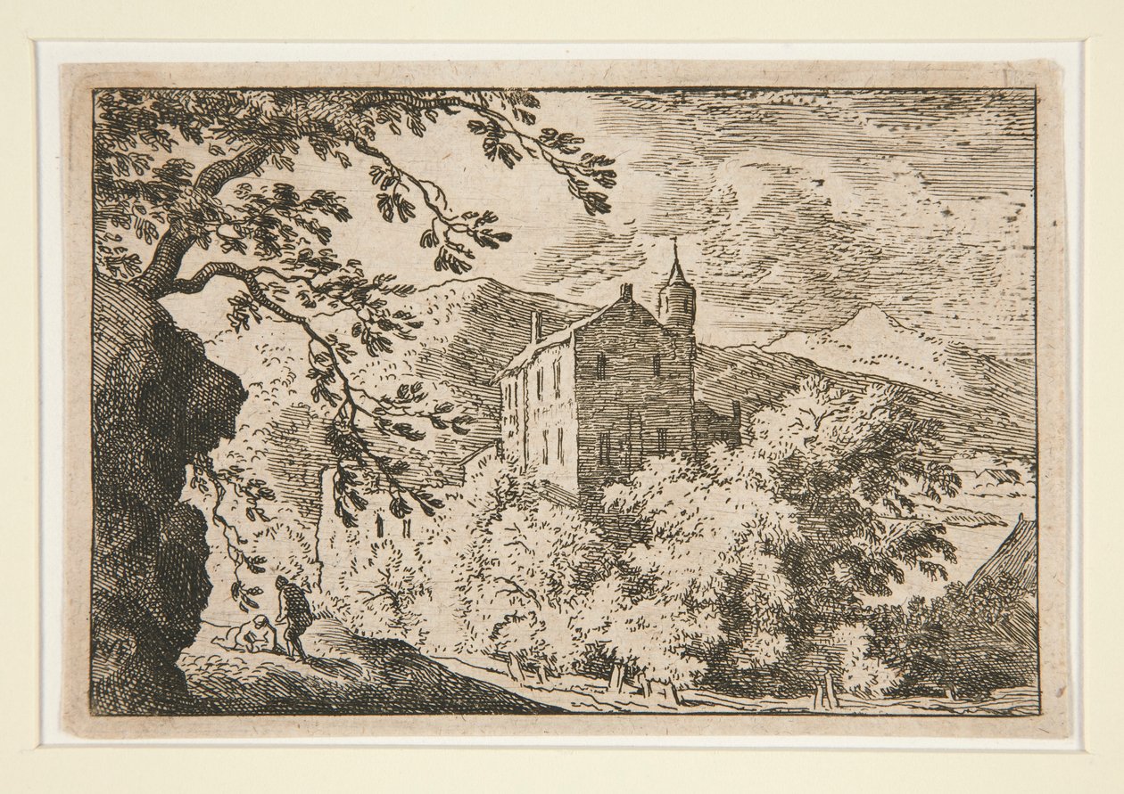 A Casa Grande com uma Torre de Allaert van Everdingen