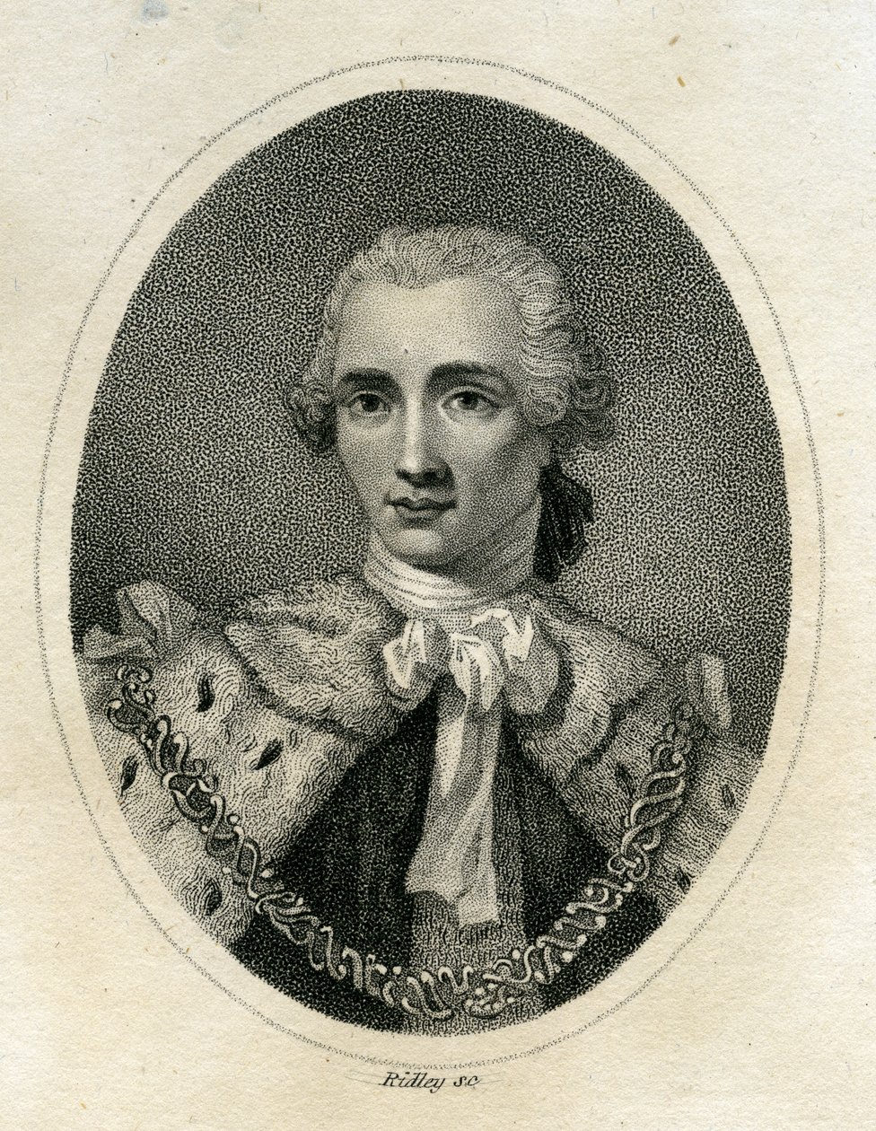 John Stuart, 3º Conde de Bute, gravado por William Ridley (1764-1838), 1895 de Allan Ramsay