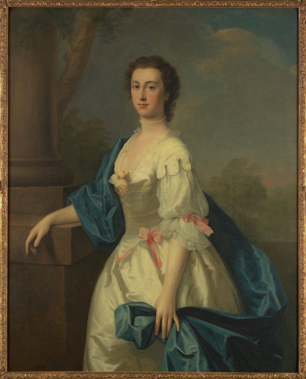 Retrato de uma senhora, c.1744 de Allan Ramsay