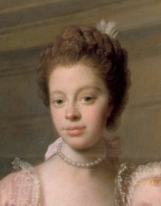 Rainha Charlotte 1744-1818, com seus dois filhos mais velhos de Allan Ramsay