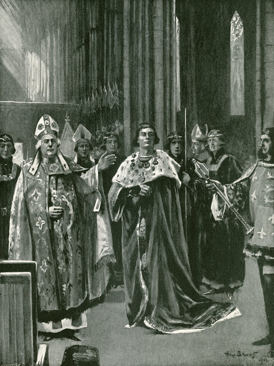 O reconhecimento na coroação de Henrique VII, domingo, 30 de outubro de Allan (after) Stewart