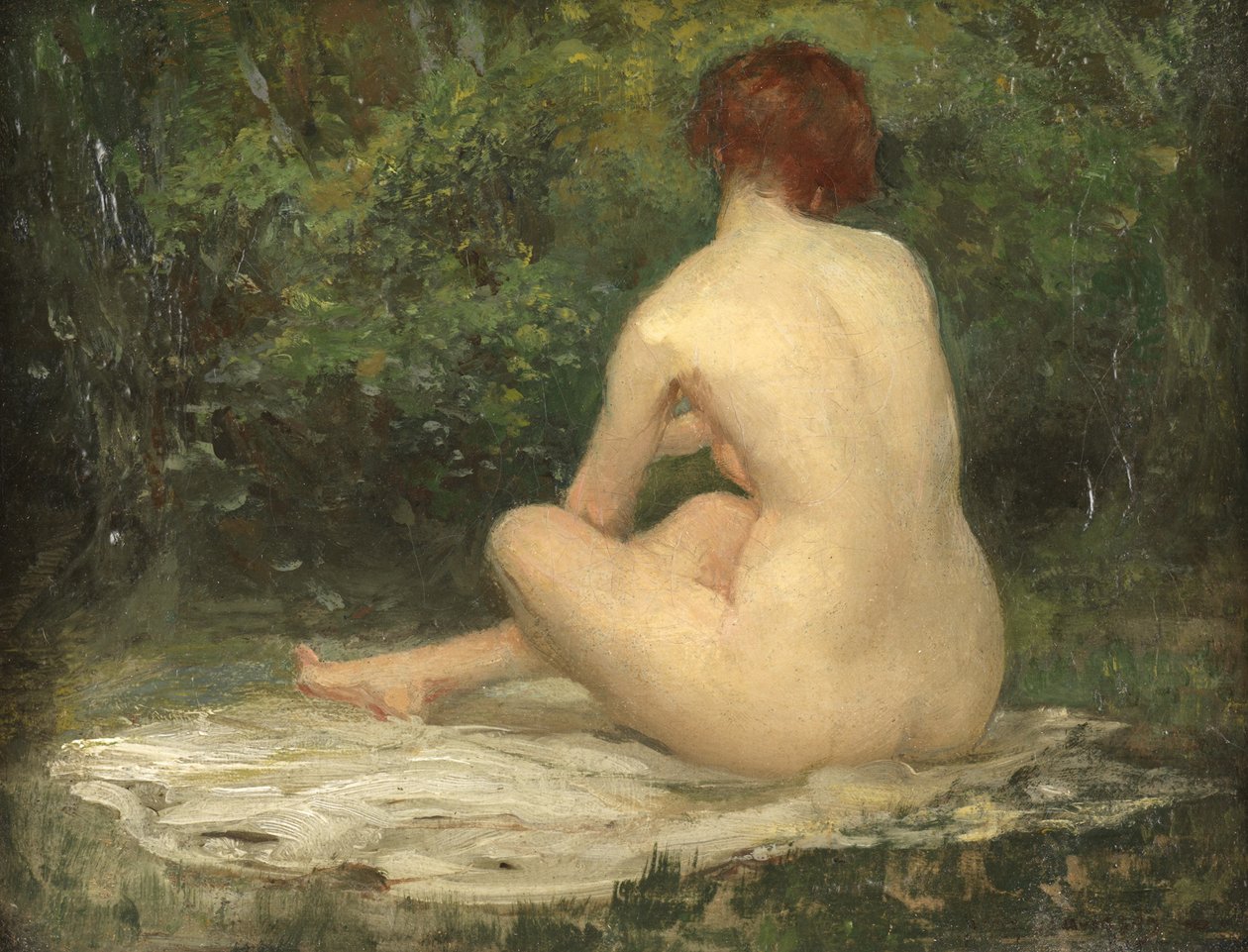 Nudez sentado de Allan Douglas Davidson