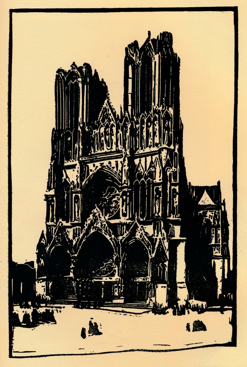 Catedral de Reims, 1914, 1918 de Allan Douglass Mainds