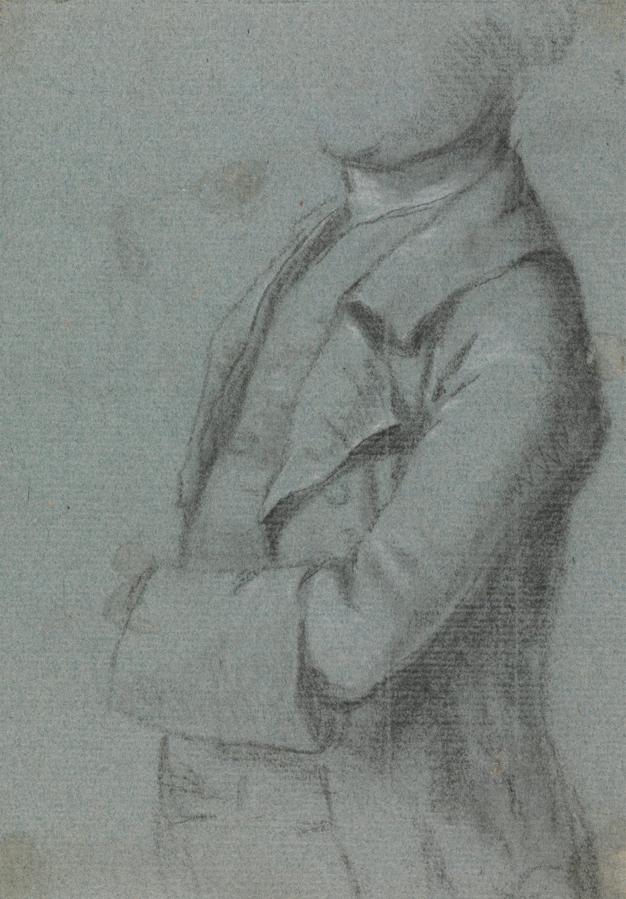 Estudo do traje para um retrato de um homem de Allan Ramsay