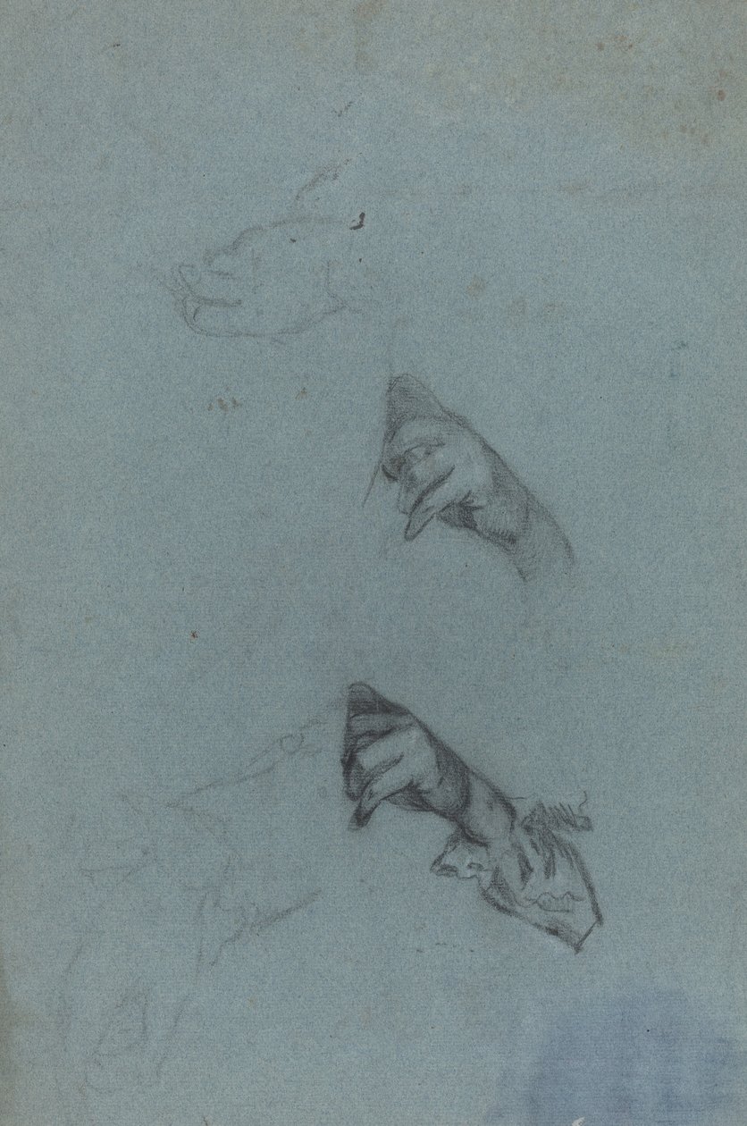 Estudos de Mão [verso] de Allan Ramsay