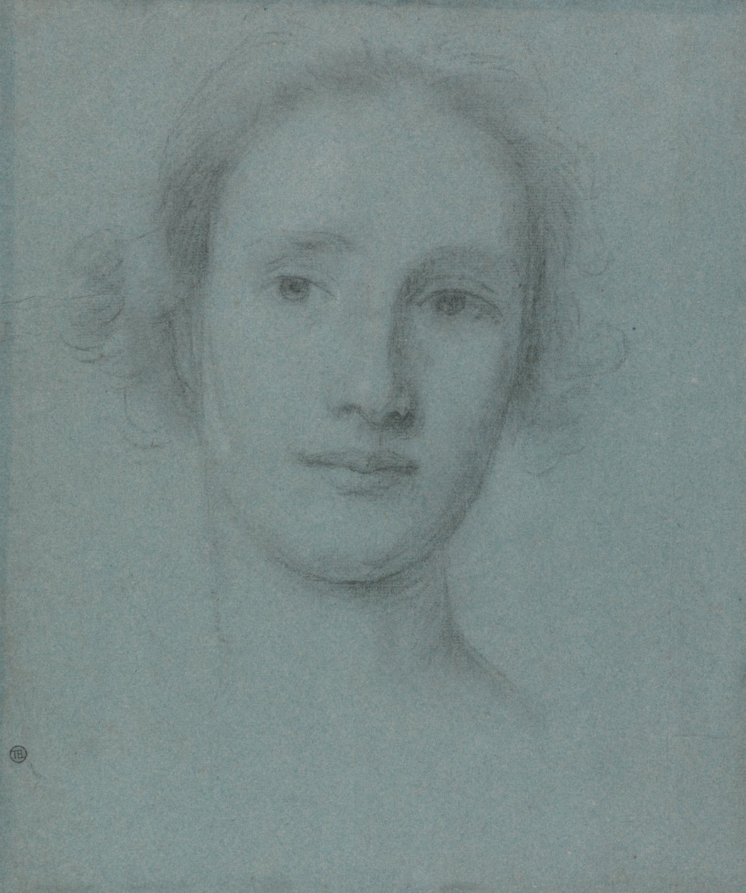 Cabeça de uma jovem mulher de Allan Ramsay