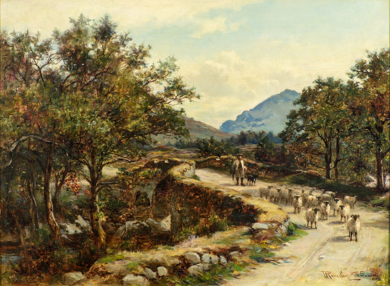Ponte antiga em Inverlochy, Glenorchy de Allan Ramsay