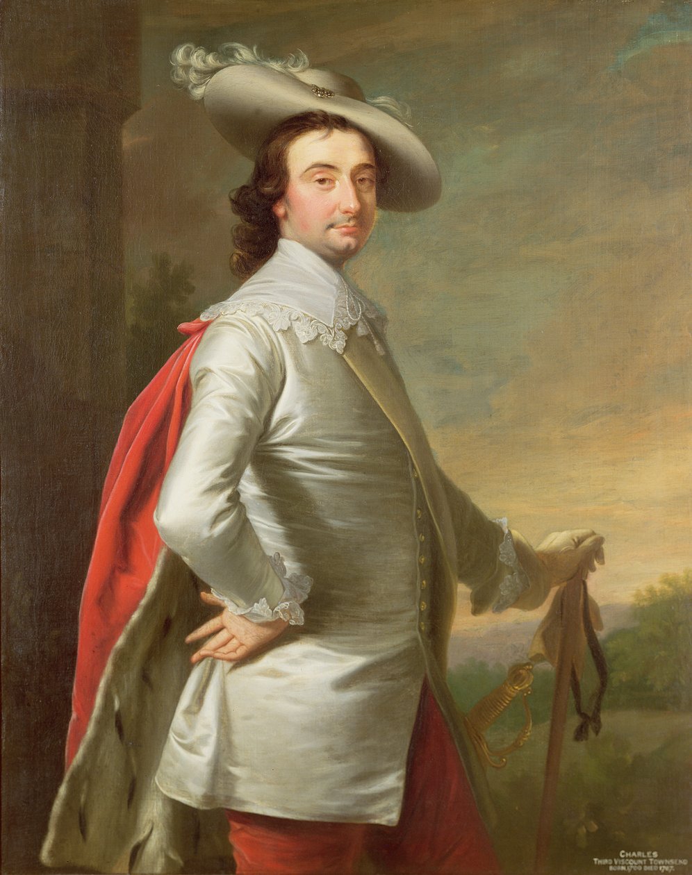Retrato de Charles, 3º Visconde Townshend de Allan Ramsay