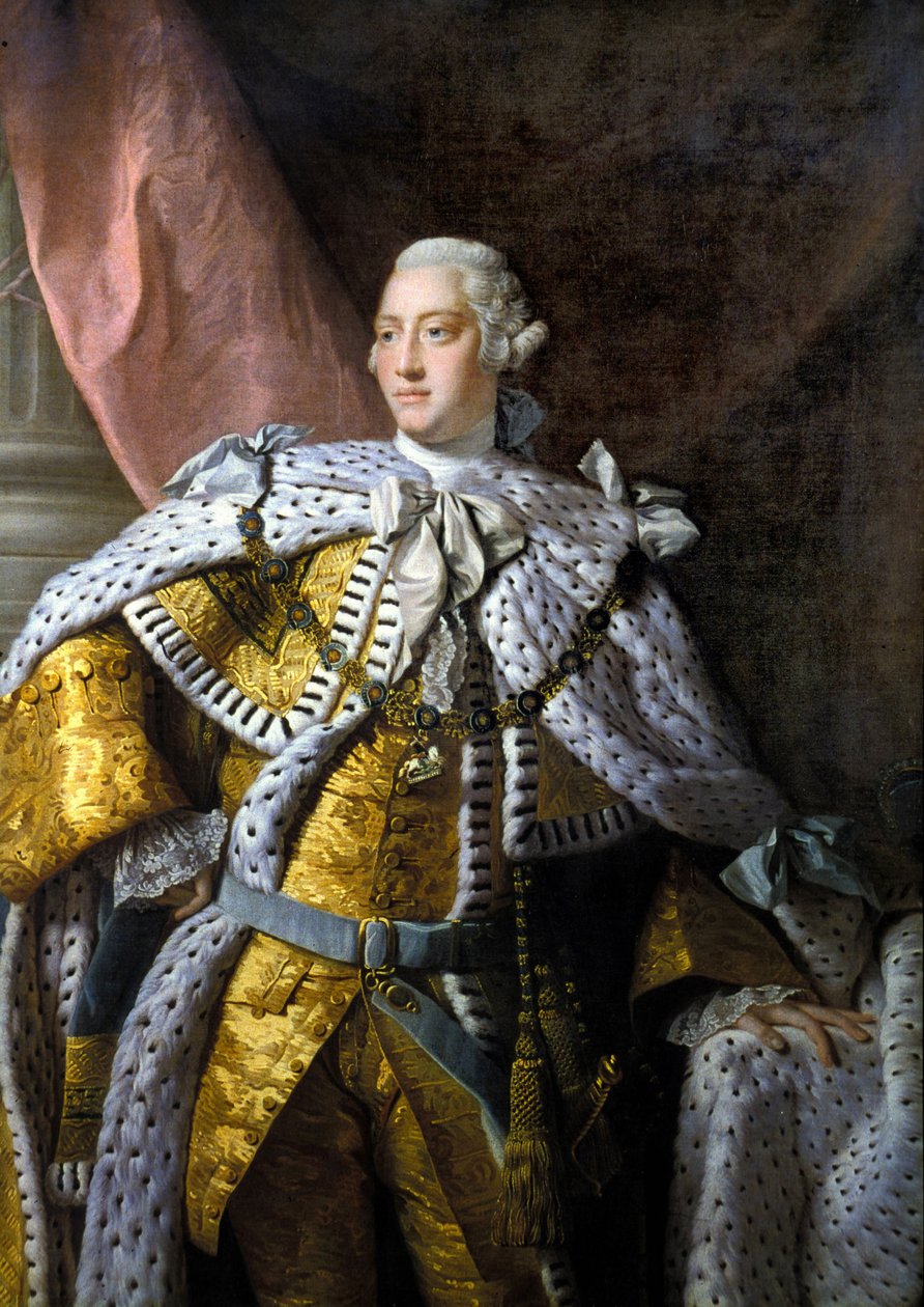 Retrato de George III (1738-1820). Pintura de Allan Ramsay de Allan Ramsay