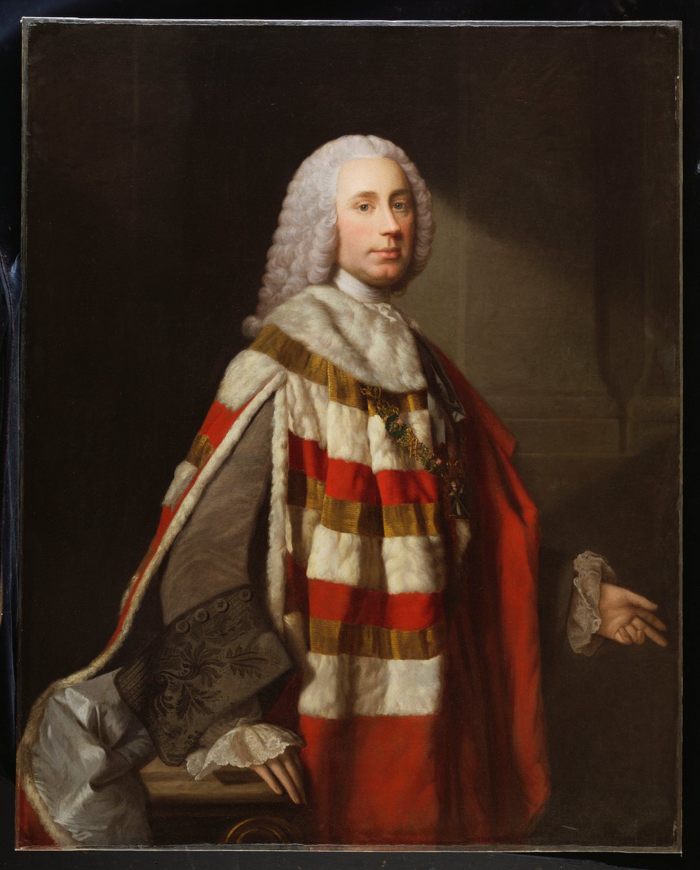 Retrato de um nobre, pensado para ser James, 8º Conde de Moray de Allan Ramsay