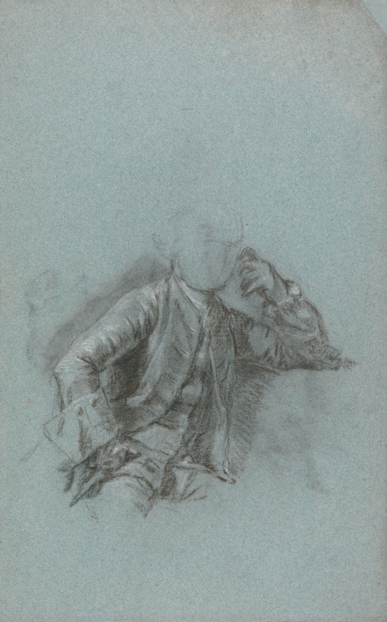 Estudo para um Retrato de um Cavalheiro Sentado de Allan Ramsay