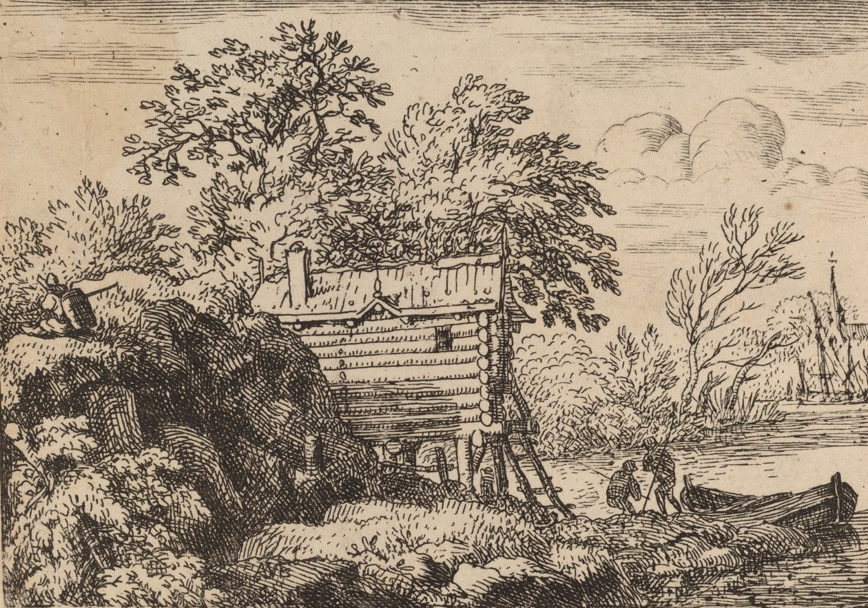 Cabana do Pescador, provavelmente c. 16451656. de Allart van Everdingen