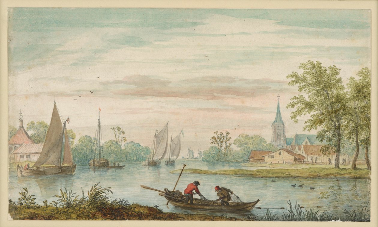 Paisagem fluvial de Allart van Everdingen