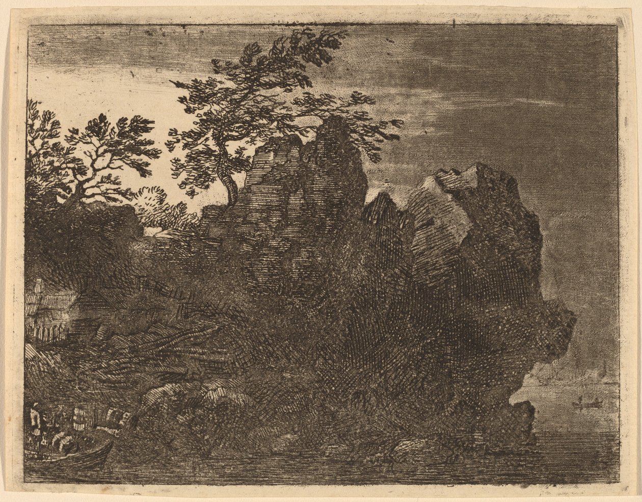 Grande Rocha no Rio, provavelmente c. 16451656. de Allart van Everdingen