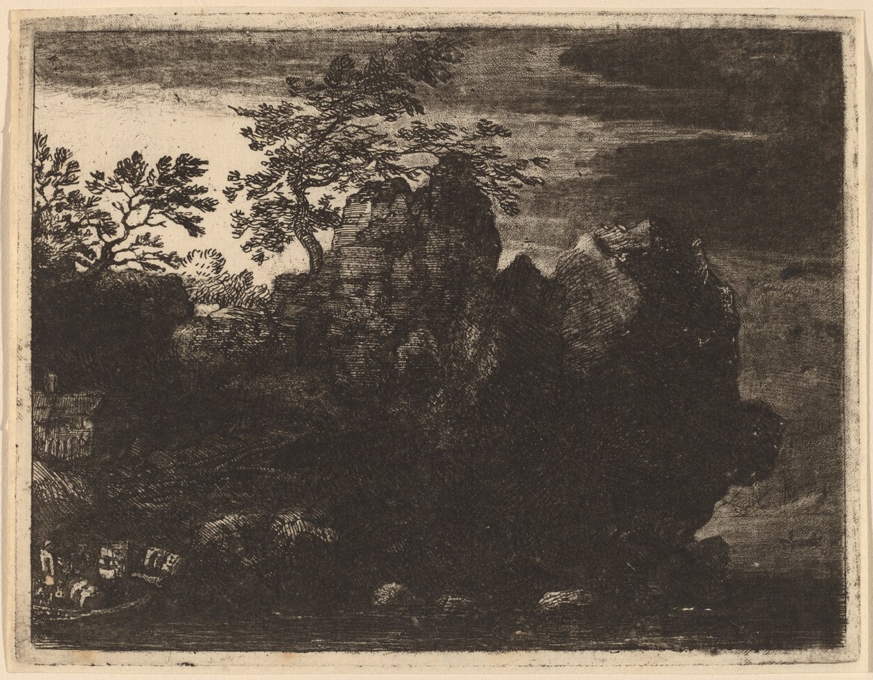 Grande Rocha no Rio, provavelmente c. 16451656. de Allart van Everdingen