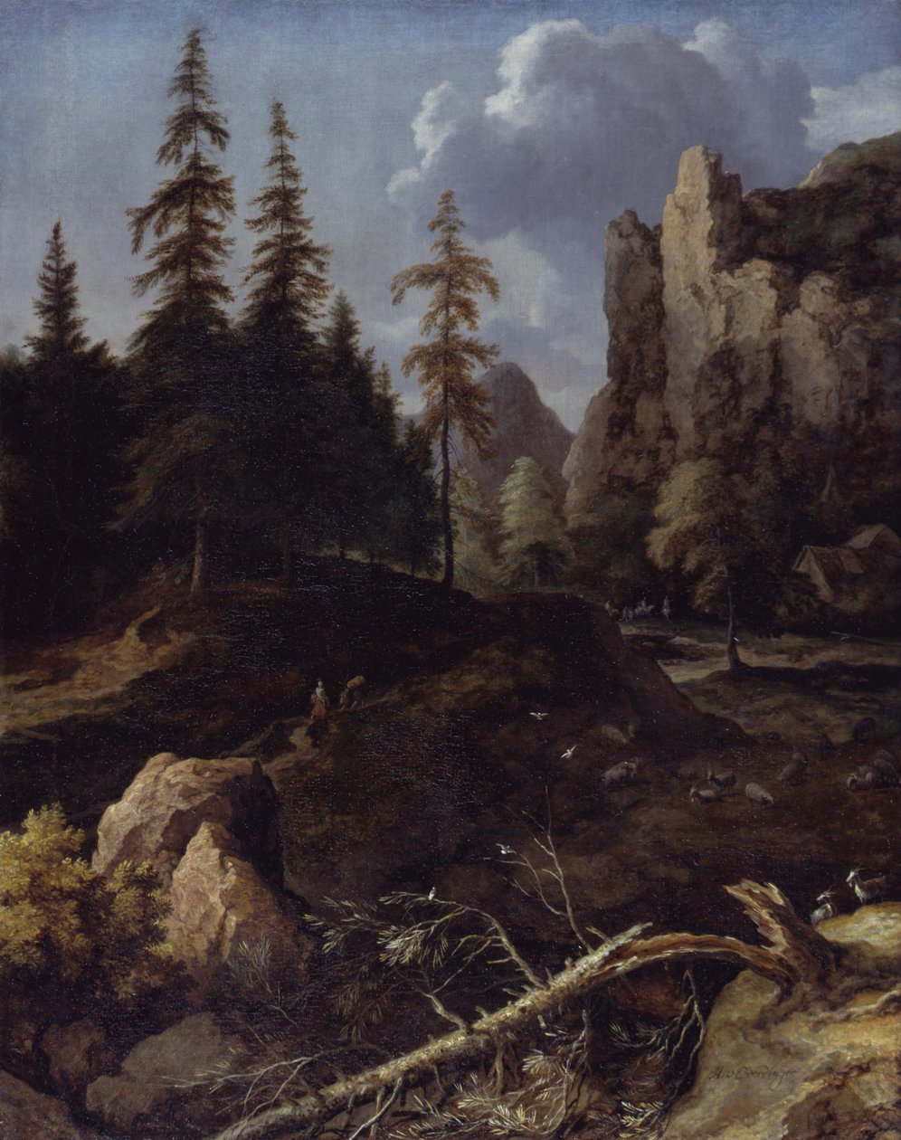 Paisagem montanhosa norueguesa de Allart van Everdingen