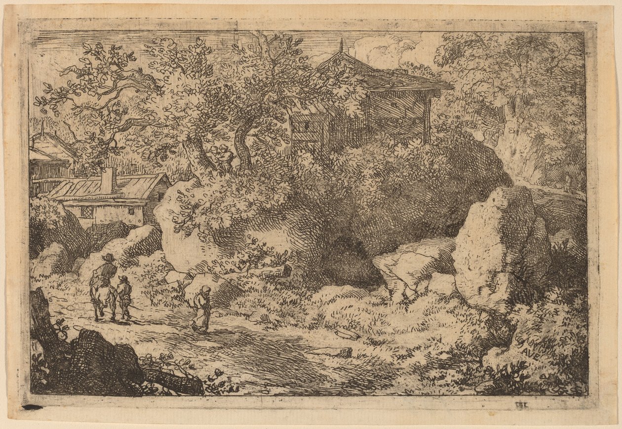 Camponês a cavalo de Allart van Everdingen