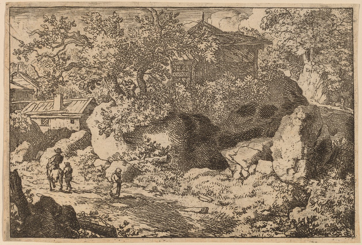 Camponês a Cavalo, provavelmente c. 16451656. de Allart van Everdingen