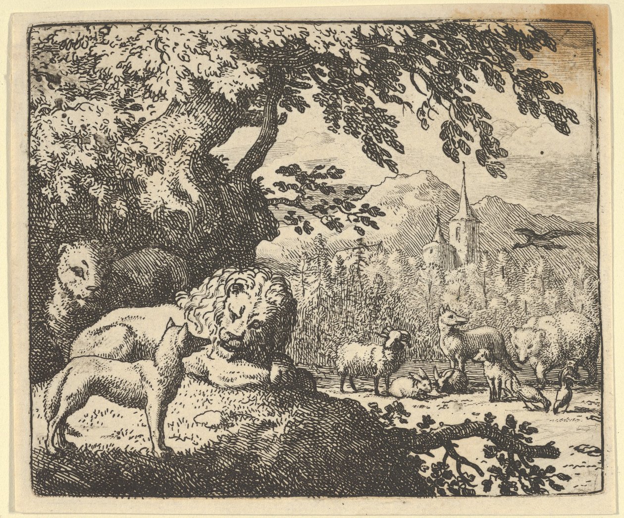 Renard continua com suas mentiras, 1650-75. de Allart van Everdingen