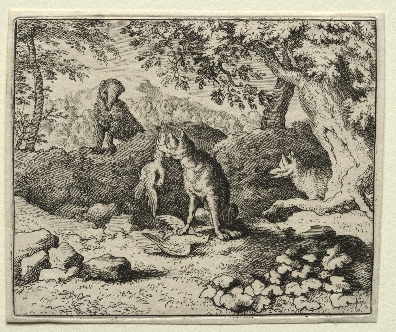 Reynard the Fox: Texugo vem avisar Reynard. de Allart van Everdingen