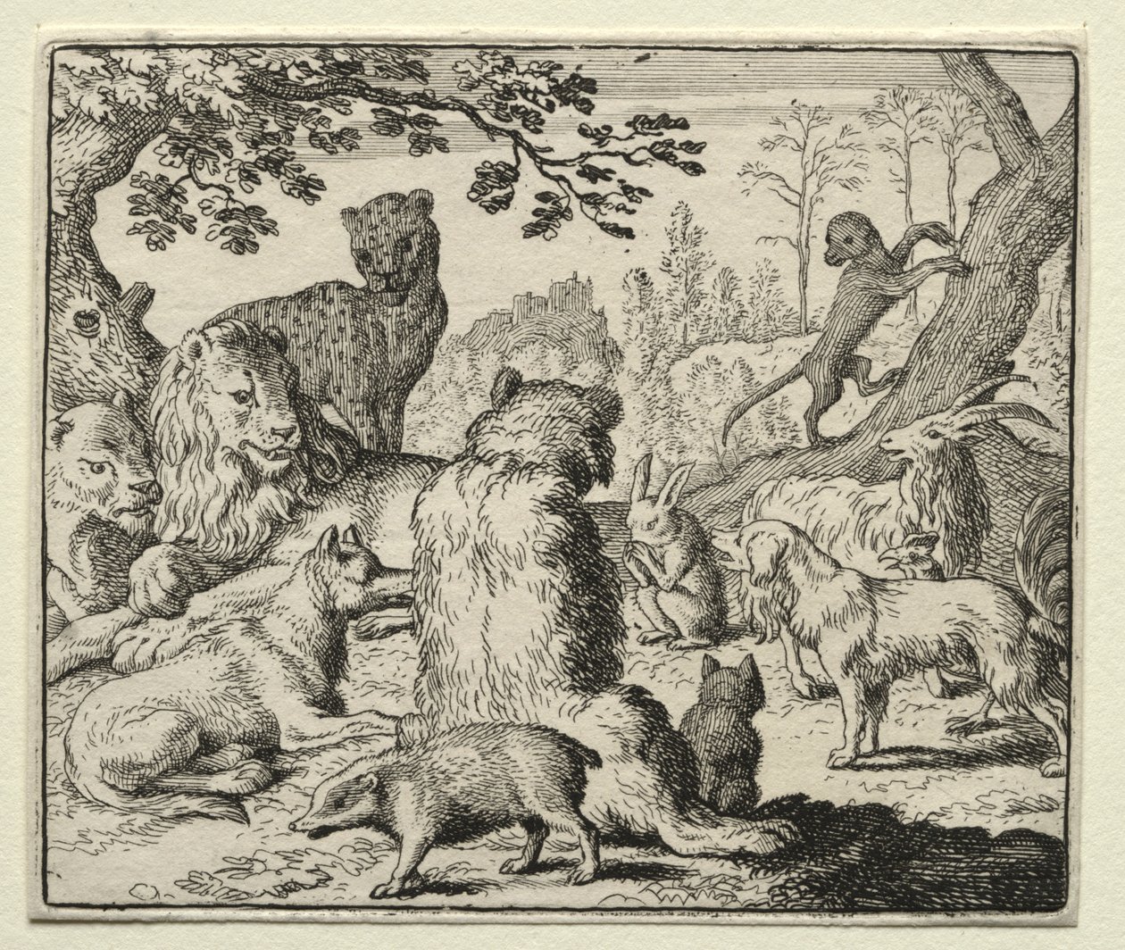Reynard the Fox: Ordens de Leão Procure Reynard. de Allart van Everdingen