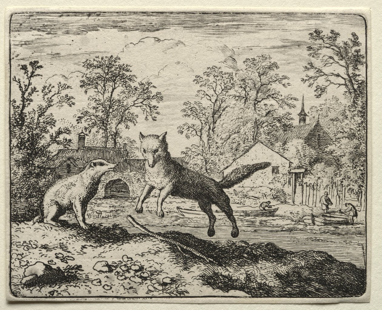Reynard the Fox: Reynard Fazendo Penitência. de Allart van Everdingen