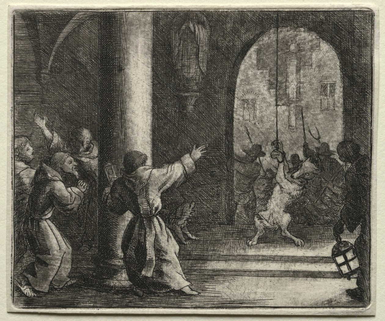 Reynard the Fox: Reynard Tricks the Wolf. de Allart van Everdingen