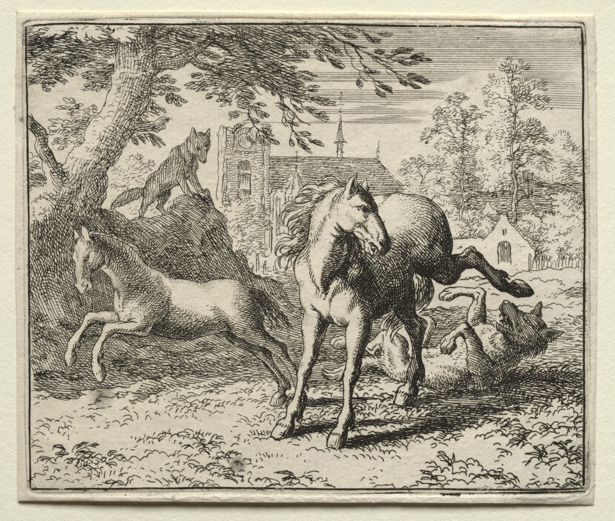 Reynard the Fox: Reynard Tricks the Wolf. de Allart van Everdingen