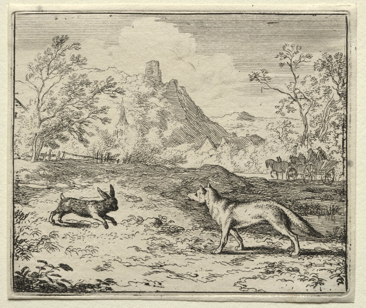 Reynard, a Raposa: Reynard e o Coelho de Allart van Everdingen