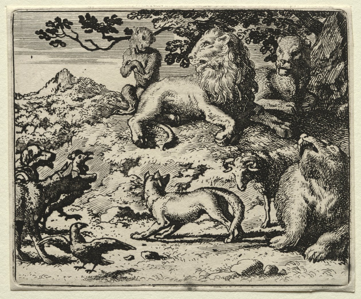 Reynard the Fox: Os animais reclamam de Reynards Pardon. de Allart van Everdingen