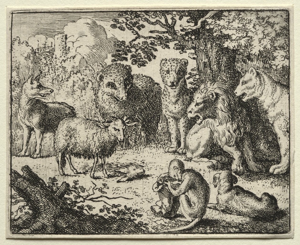Reynard the Fox: A chegada do pacote. de Allart van Everdingen
