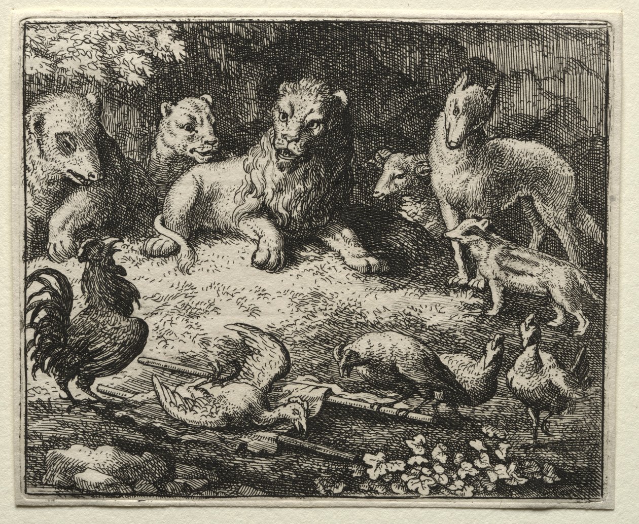 Reynard the Fox: A Queixa do Galo. de Allart van Everdingen
