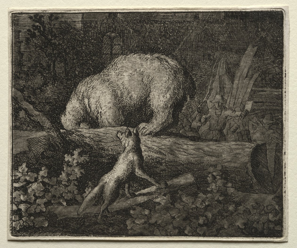 Reynard, a Raposa: Prendendo o Urso de Allart van Everdingen
