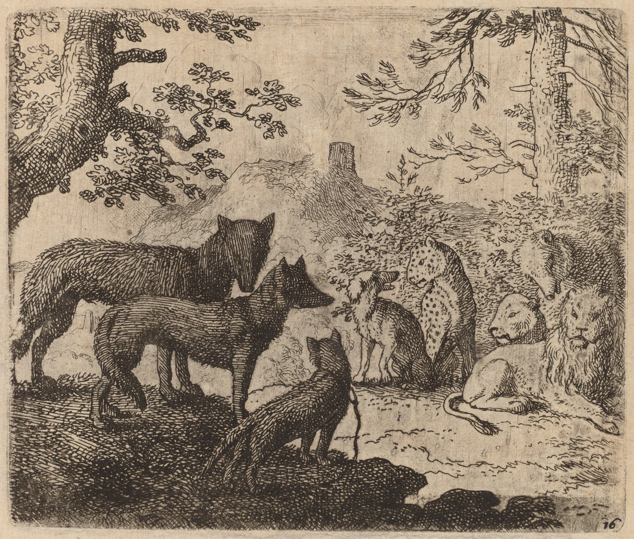 Parentes de Reynard imploram por ele de Allart van Everdingen