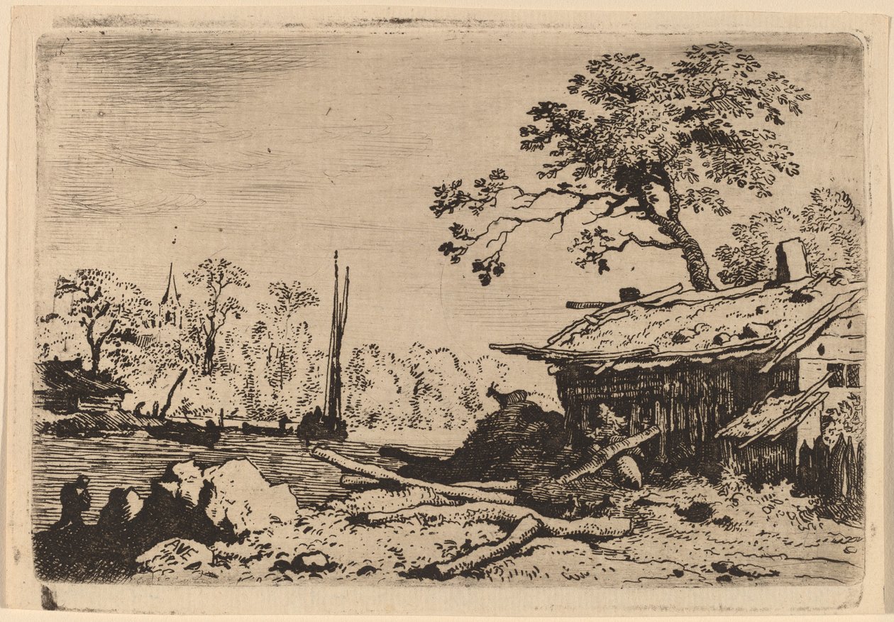 Cabana em Ruínas de Allart van Everdingen