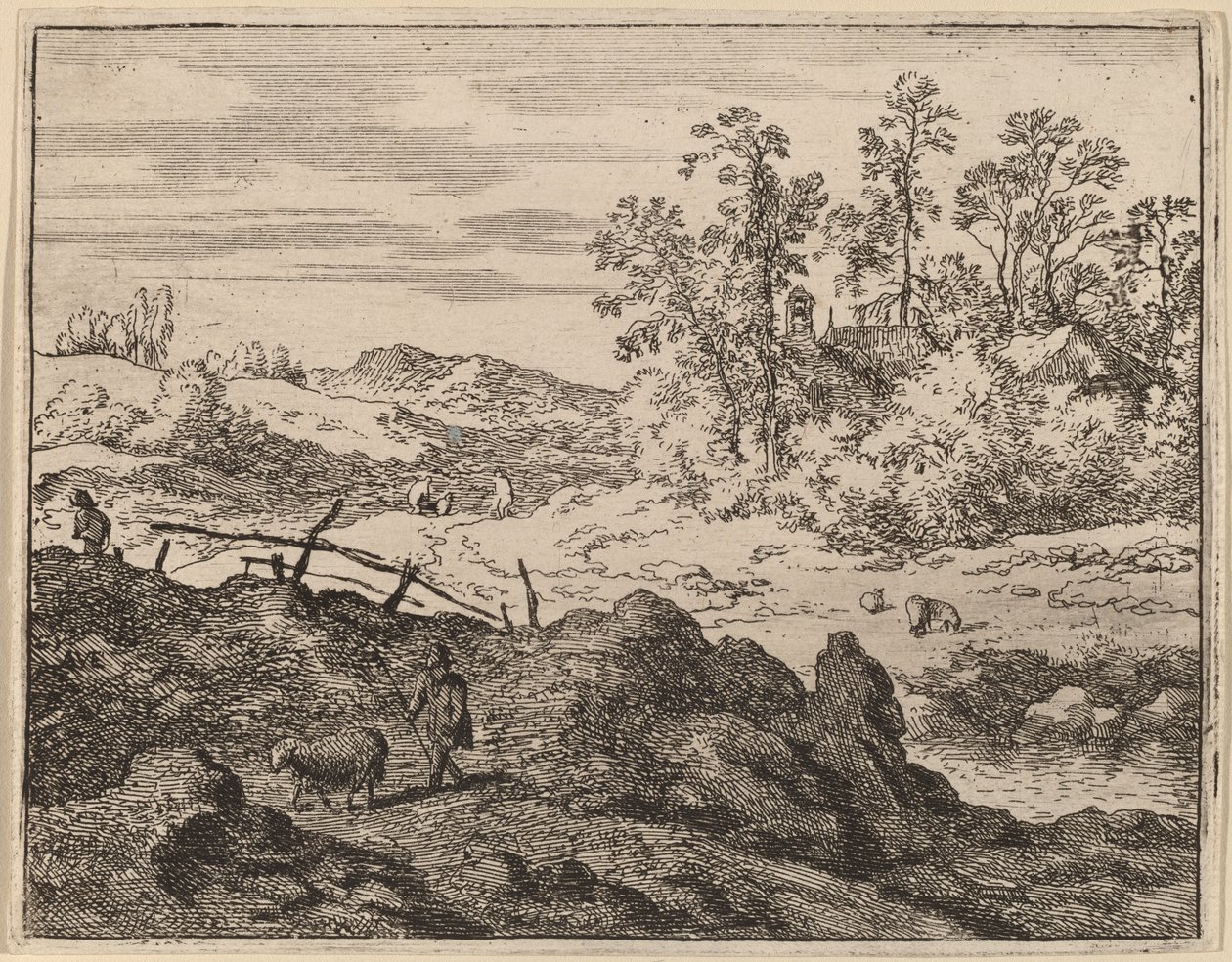Pastor com Cordeiro, provavelmente c. 16451656. de Allart van Everdingen