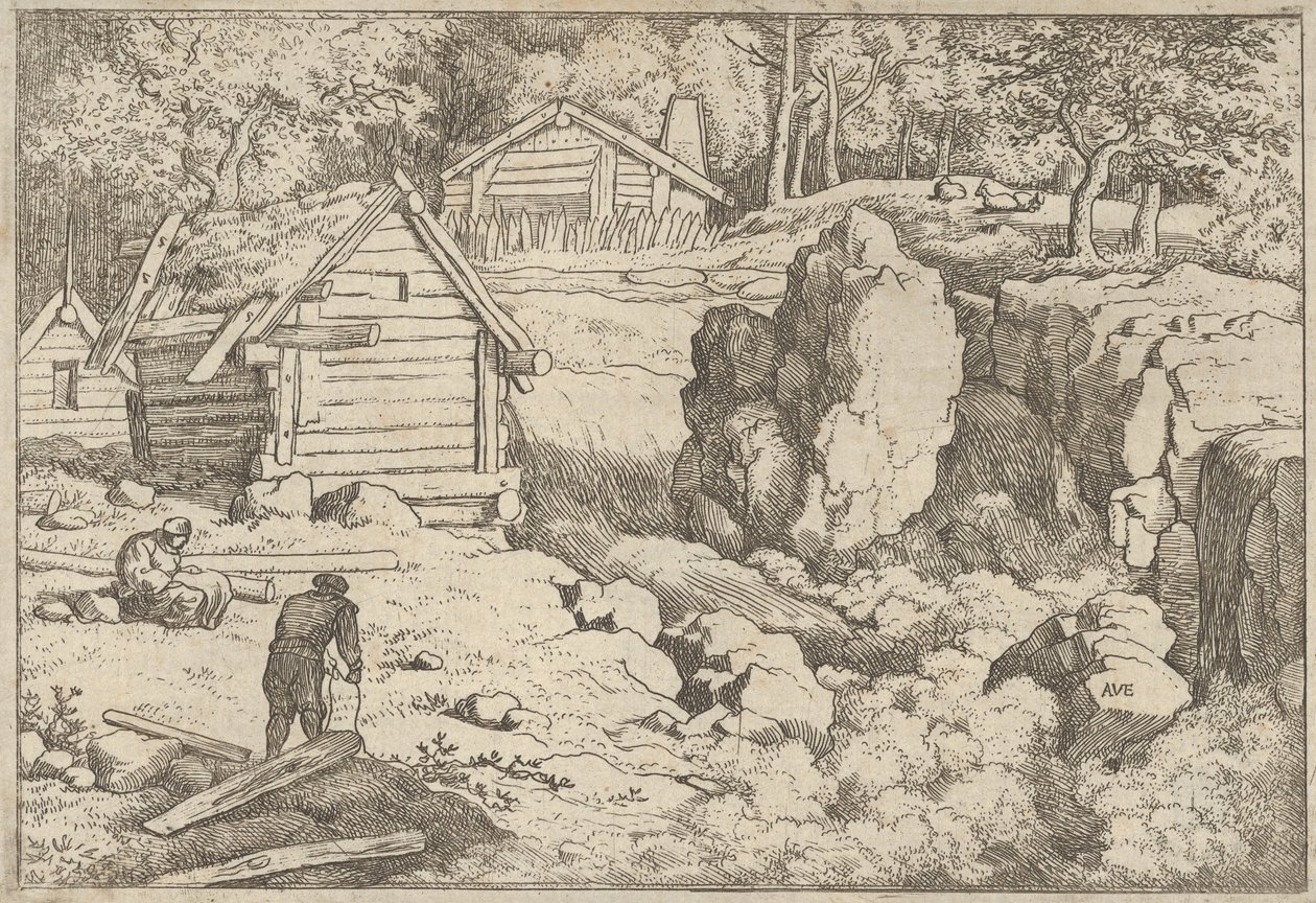 O Carpinteiro, século XVII. de Allart van Everdingen