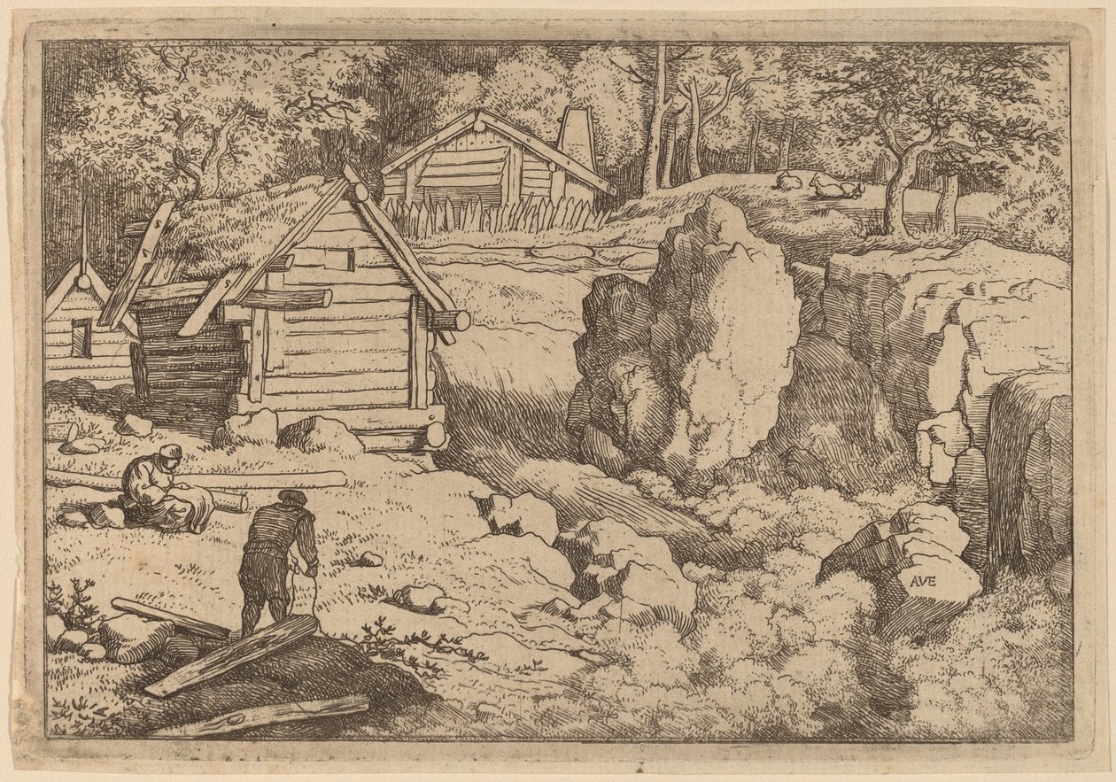 O Carpinteiro, provavelmente c. 16451656. de Allart van Everdingen