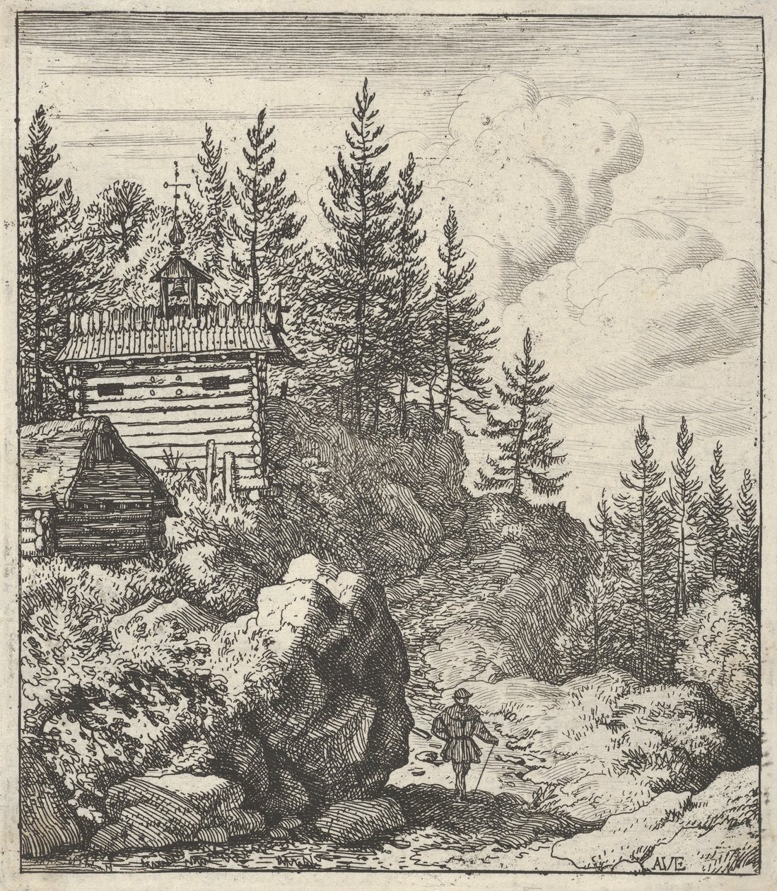 A Capela, século XVII. de Allart van Everdingen