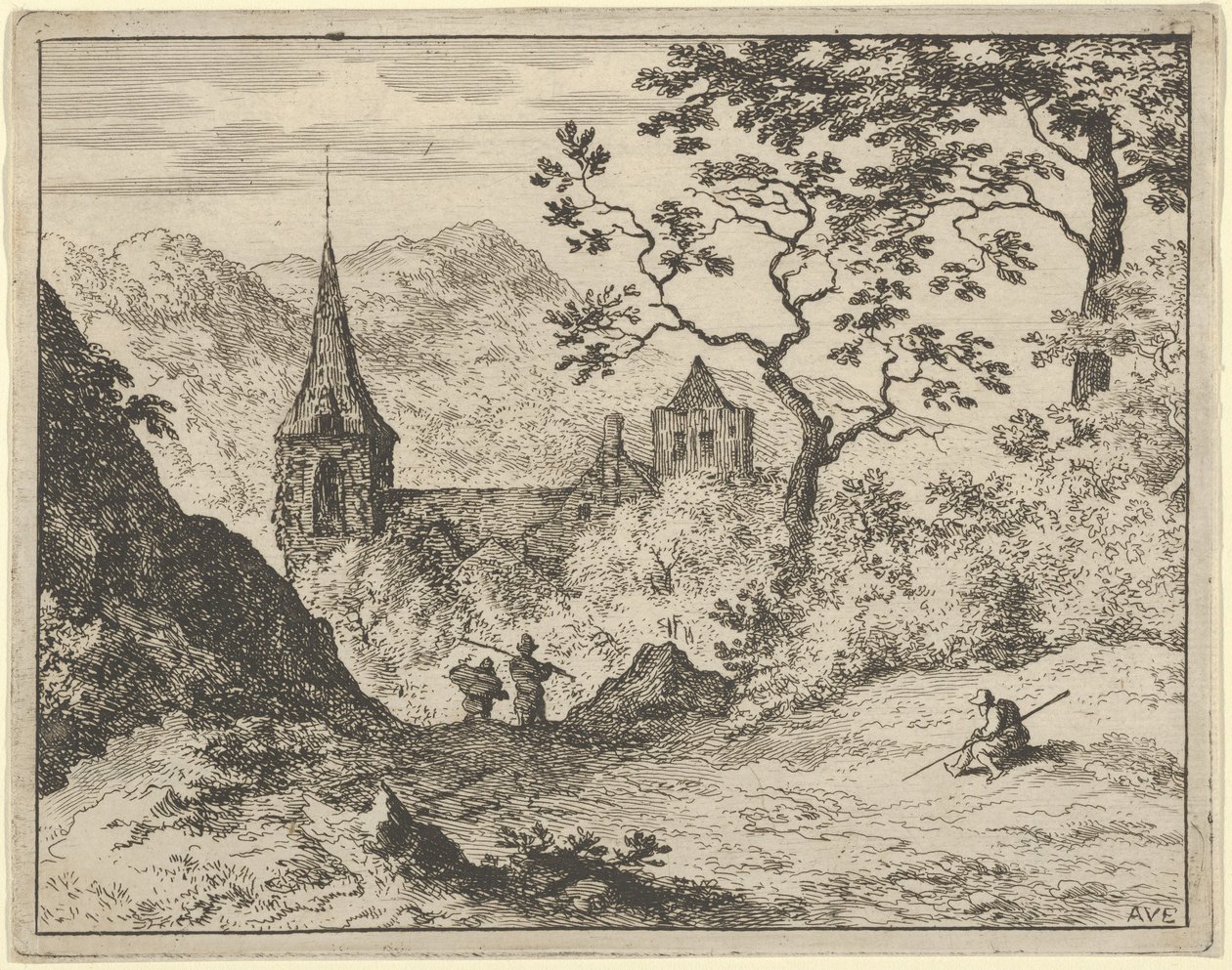A Igreja do Vale, século XVII. de Allart van Everdingen