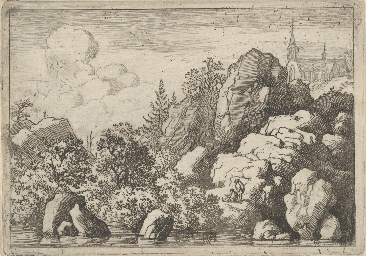 A Igreja da Colina, século XVII. de Allart van Everdingen