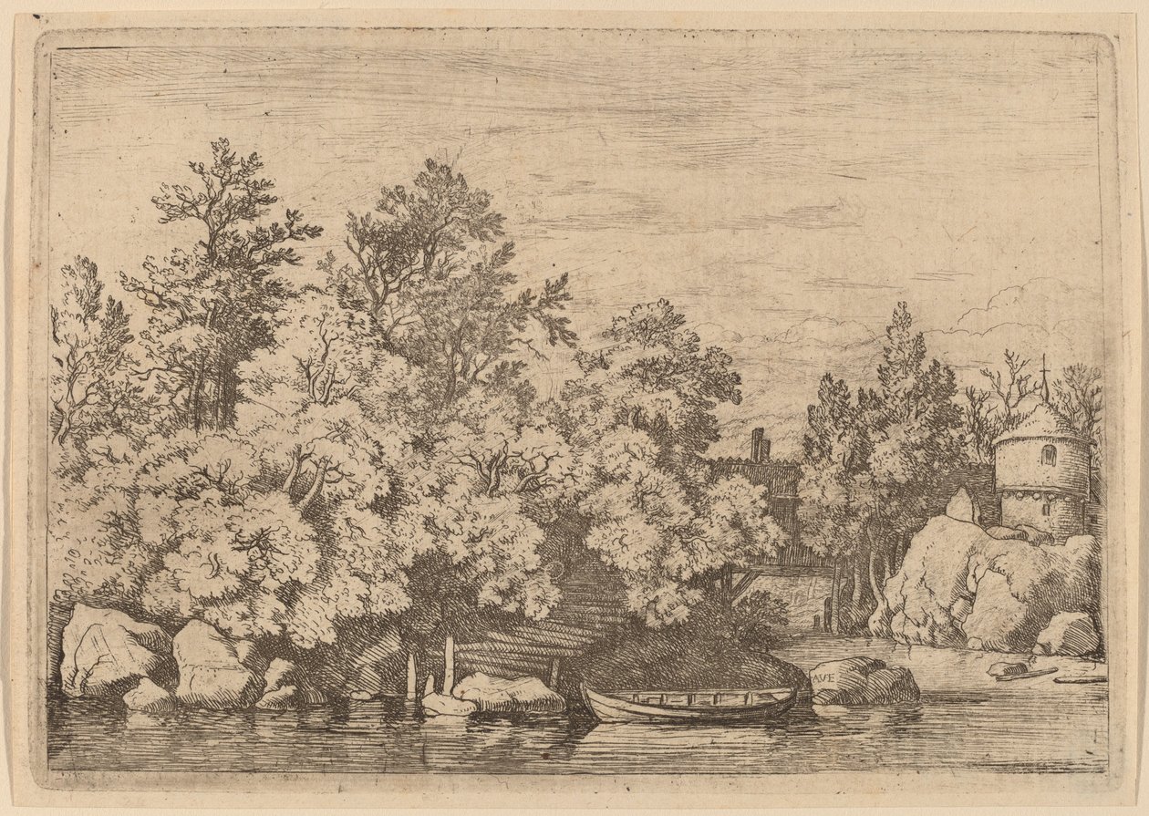 A Barragem de Cudgel e a Ponte Coberta de Allart van Everdingen