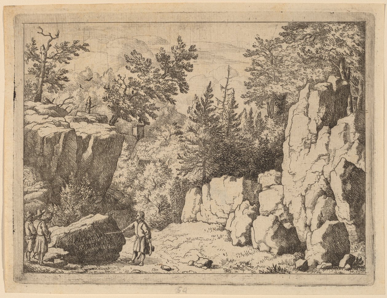 A Inscrição na Rocha, provavelmente c. 16451656. de Allart van Everdingen