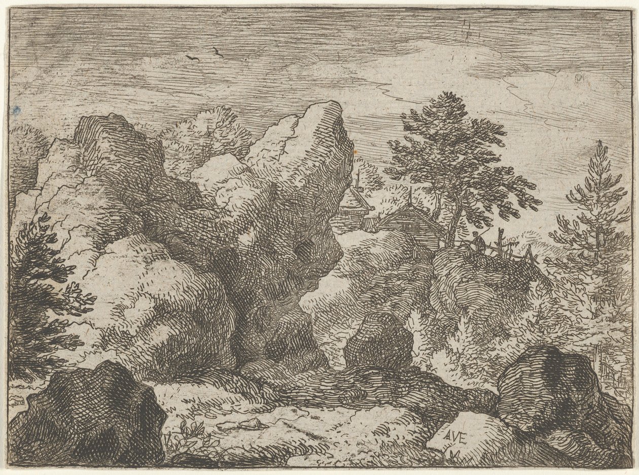A Rocha pontiaguda, século XVII. de Allart van Everdingen