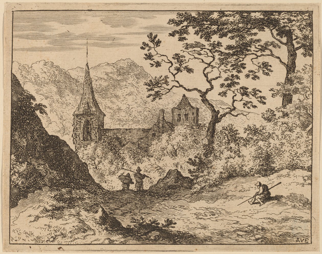O Campanário de Allart van Everdingen