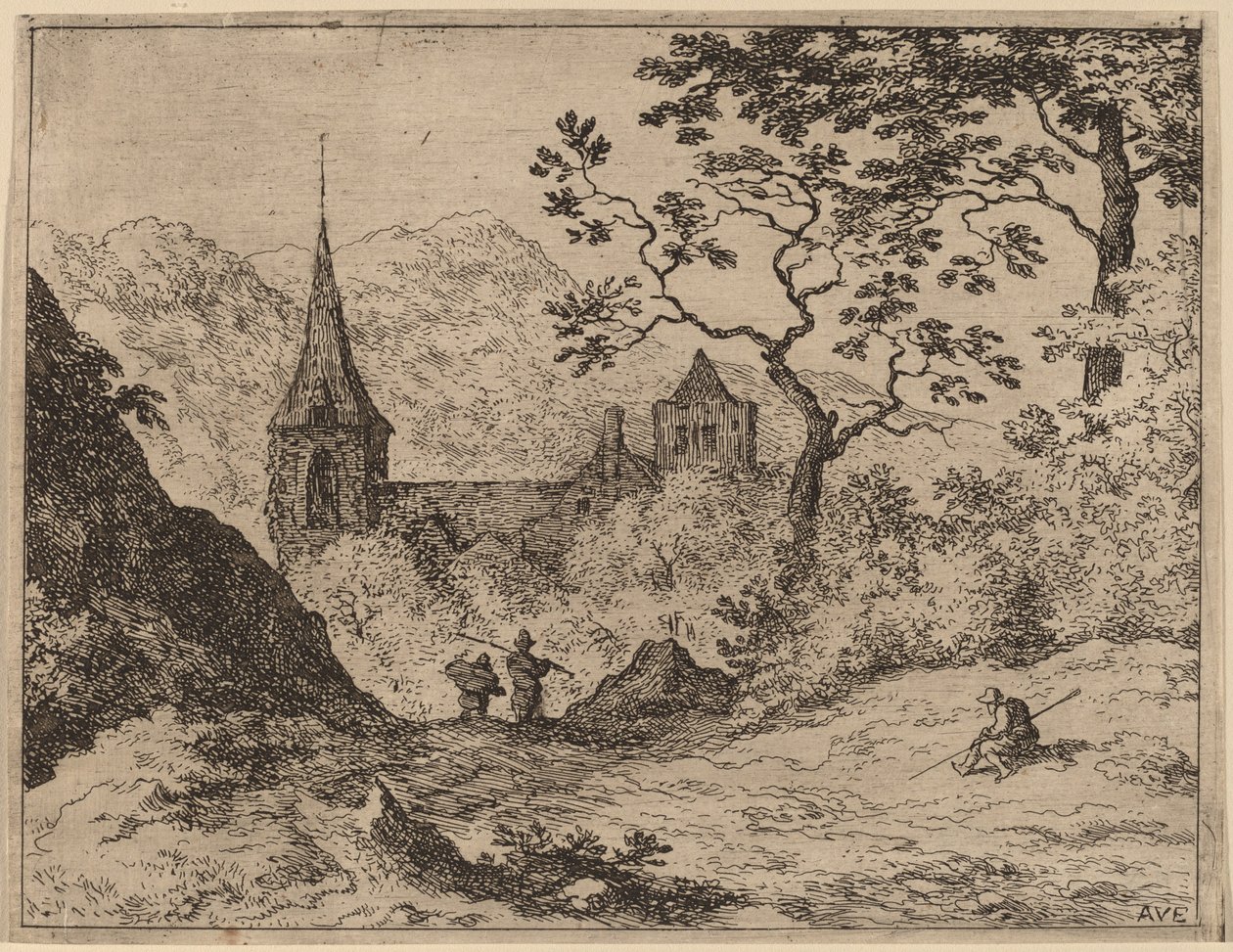 O Campanário, provavelmente c. 16451656. de Allart van Everdingen
