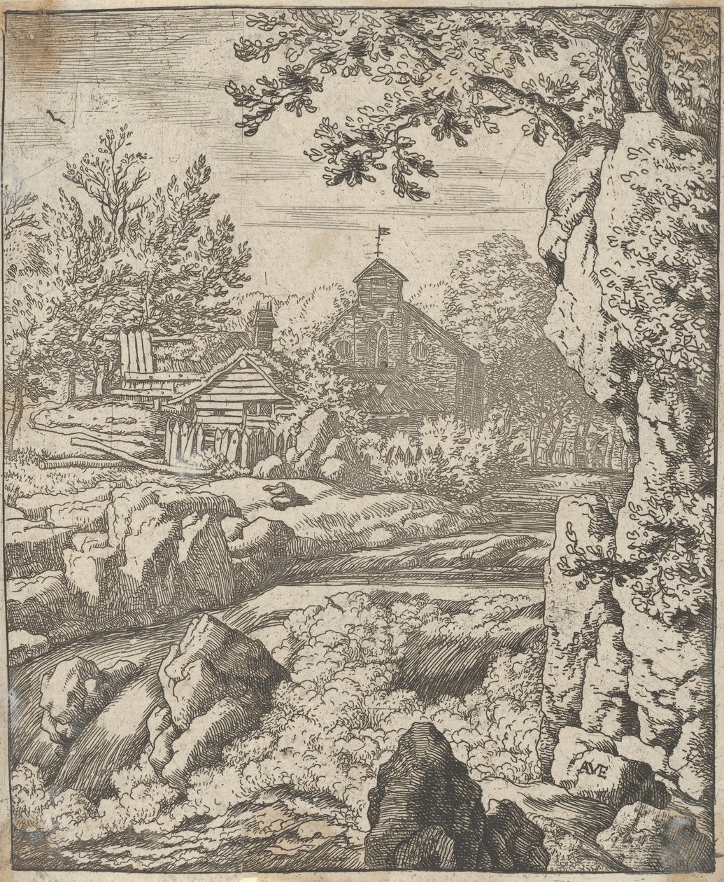 A Cachoeira, século XVII. de Allart van Everdingen